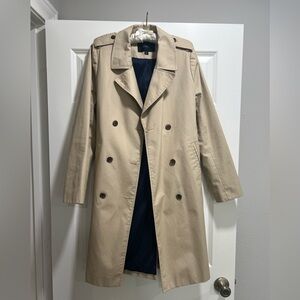 J. Crew Icon Tan Double-Breasted Trench Coat